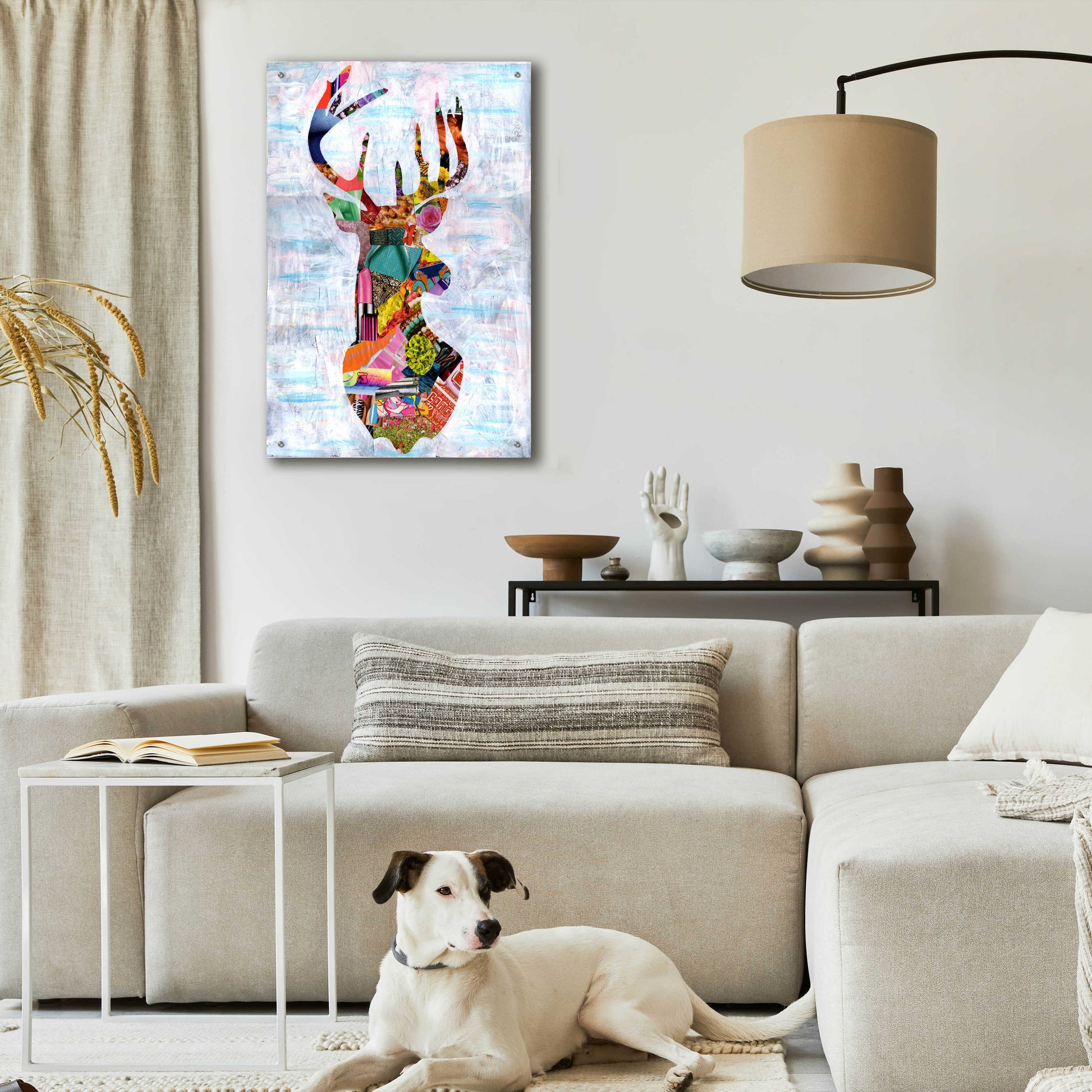 Epic Art 'Deer' by Artpoptart, Acrylic Glass Wall Art,24x36