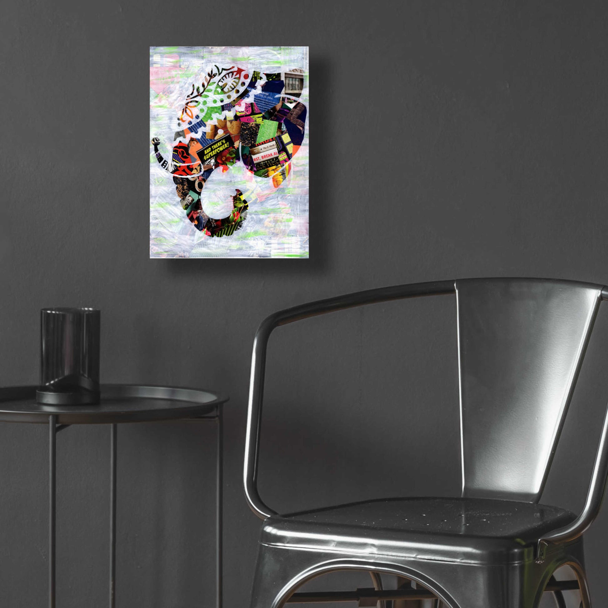 Epic Art 'Elephant' by Artpoptart, Acrylic Glass Wall Art,12x16