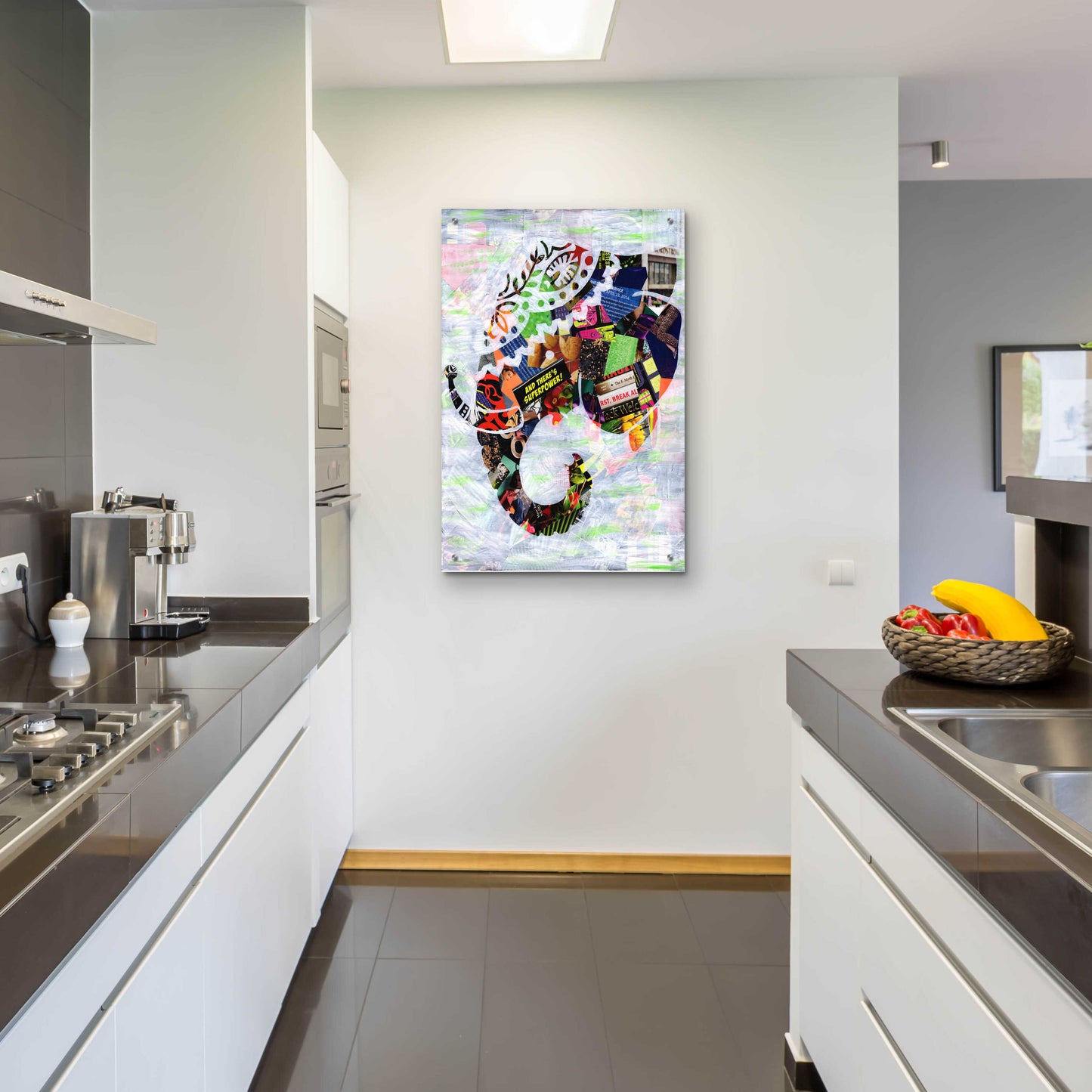 Epic Art 'Elephant' by Artpoptart, Acrylic Glass Wall Art,24x36