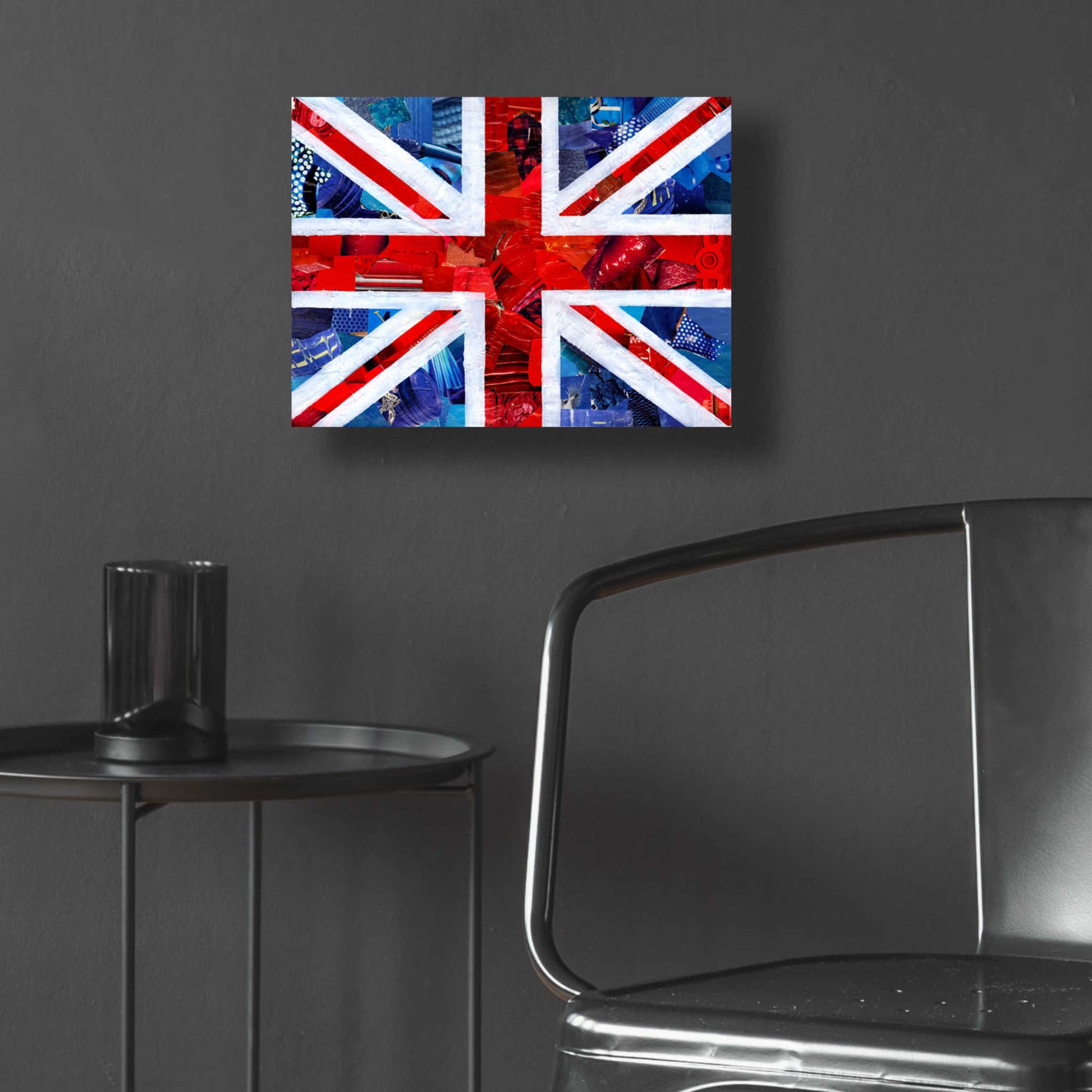 Epic Art 'Union Jack' by Artpoptart, Acrylic Glass Wall Art,16x12