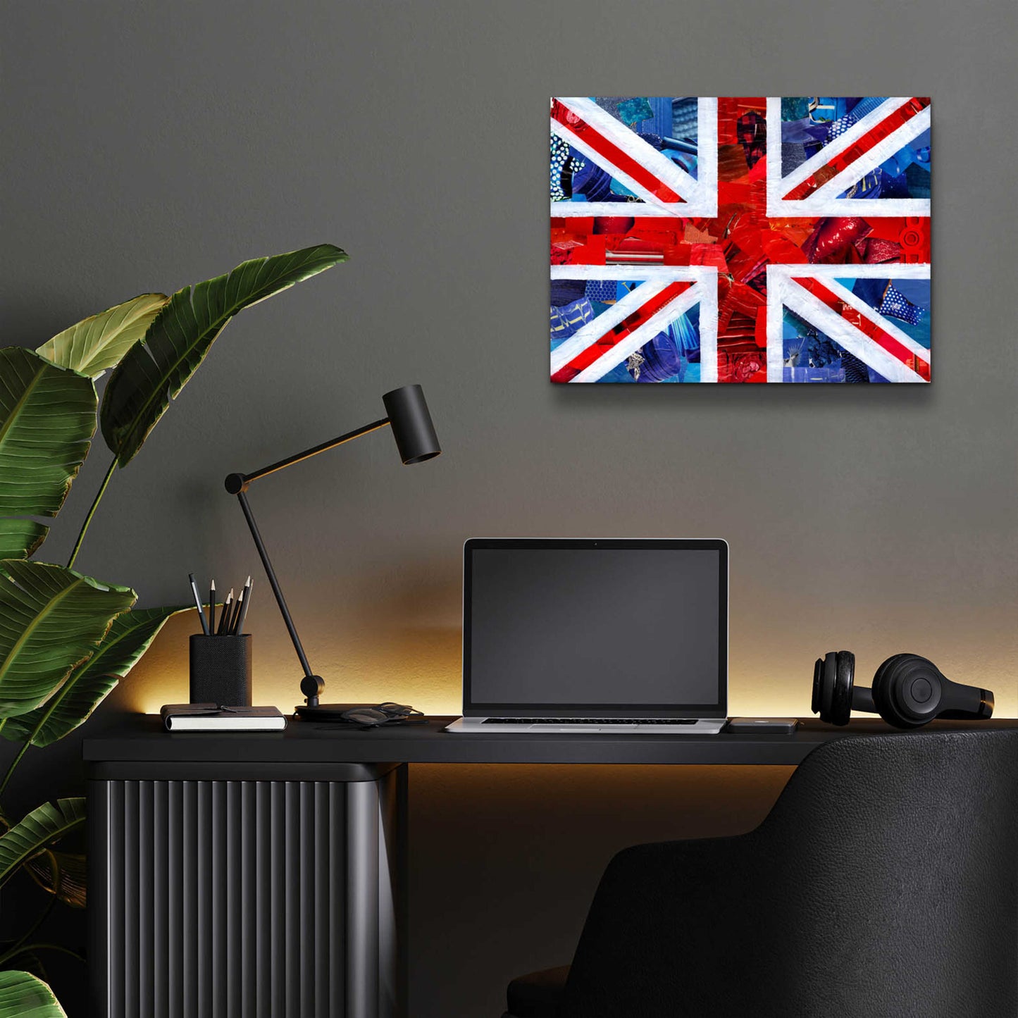 Epic Art 'Union Jack' by Artpoptart, Acrylic Glass Wall Art,16x12