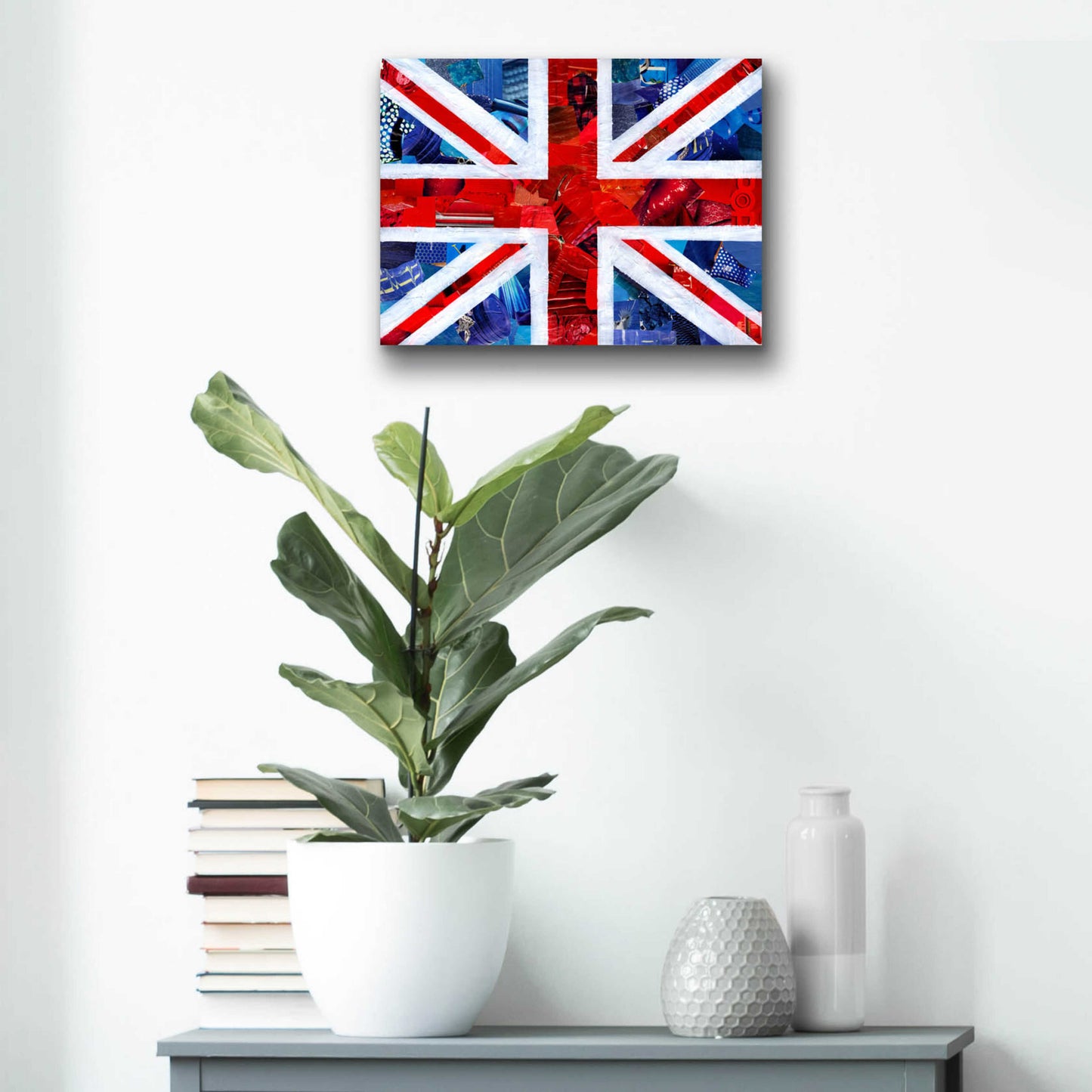 Epic Art 'Union Jack' by Artpoptart, Acrylic Glass Wall Art,16x12