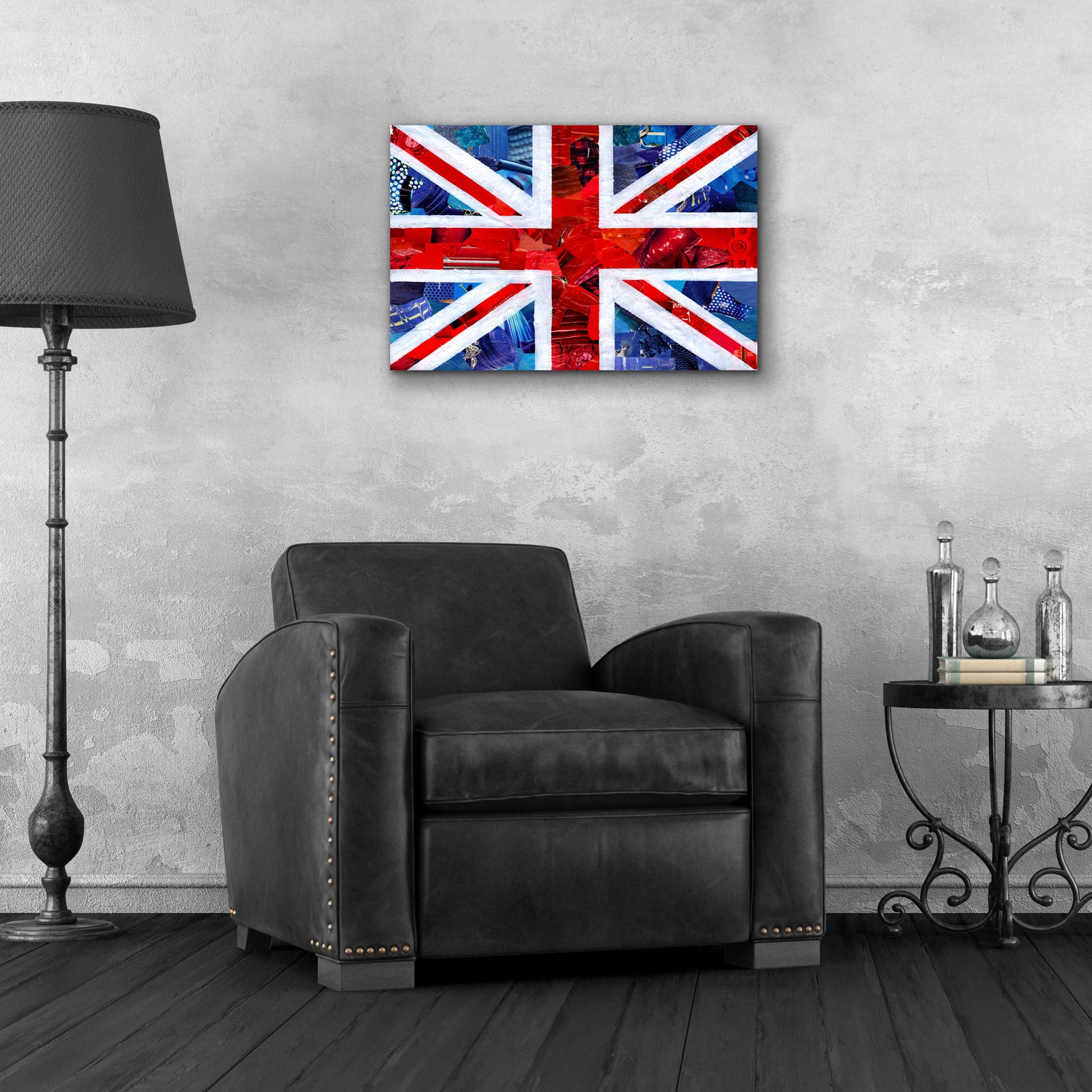 Epic Art 'Union Jack' by Artpoptart, Acrylic Glass Wall Art,24x16