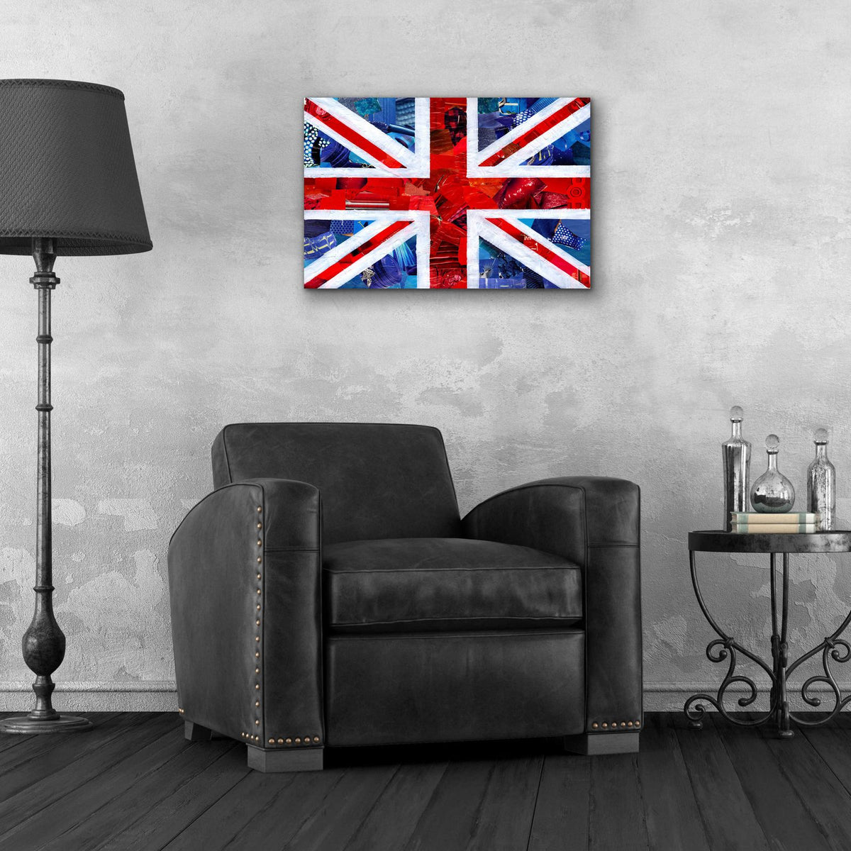 Union Jack by Artpoptart - 24x16 acrylic wall art in a room