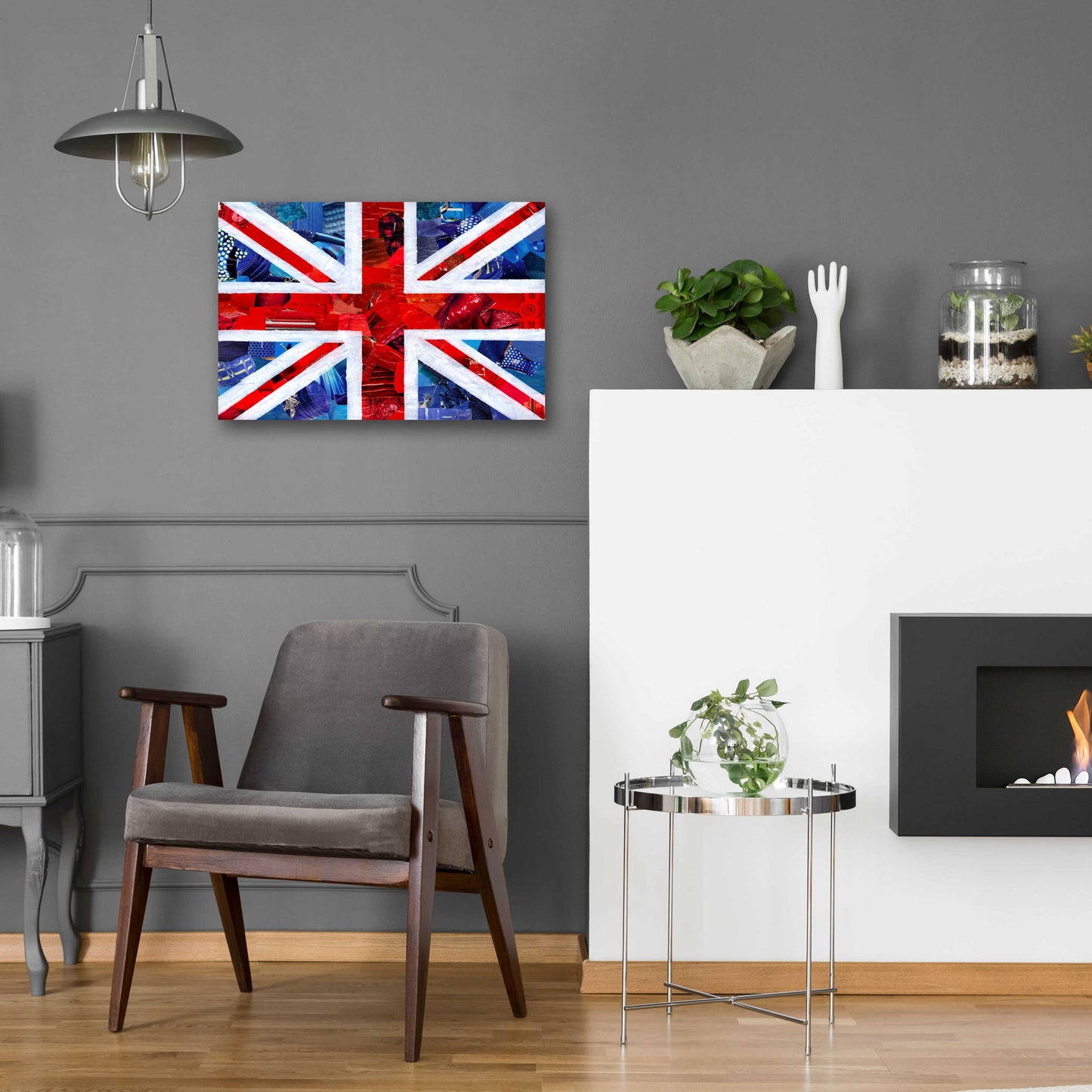 Epic Art 'Union Jack' by Artpoptart, Acrylic Glass Wall Art,24x16