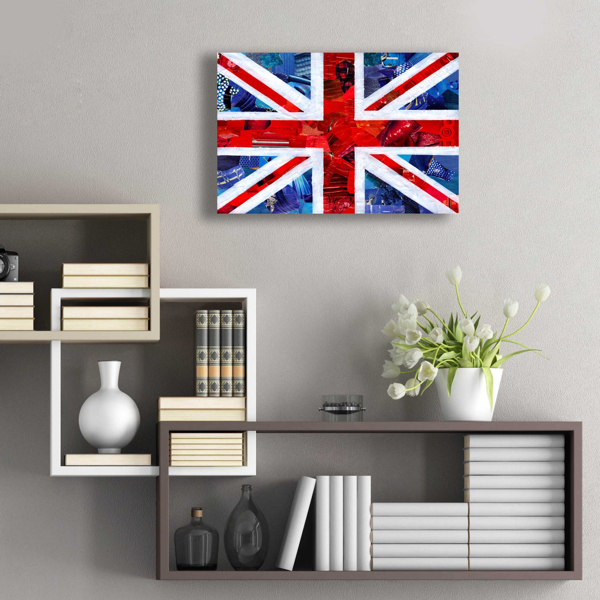 Epic Art 'Union Jack' by Artpoptart, Acrylic Glass Wall Art,24x16