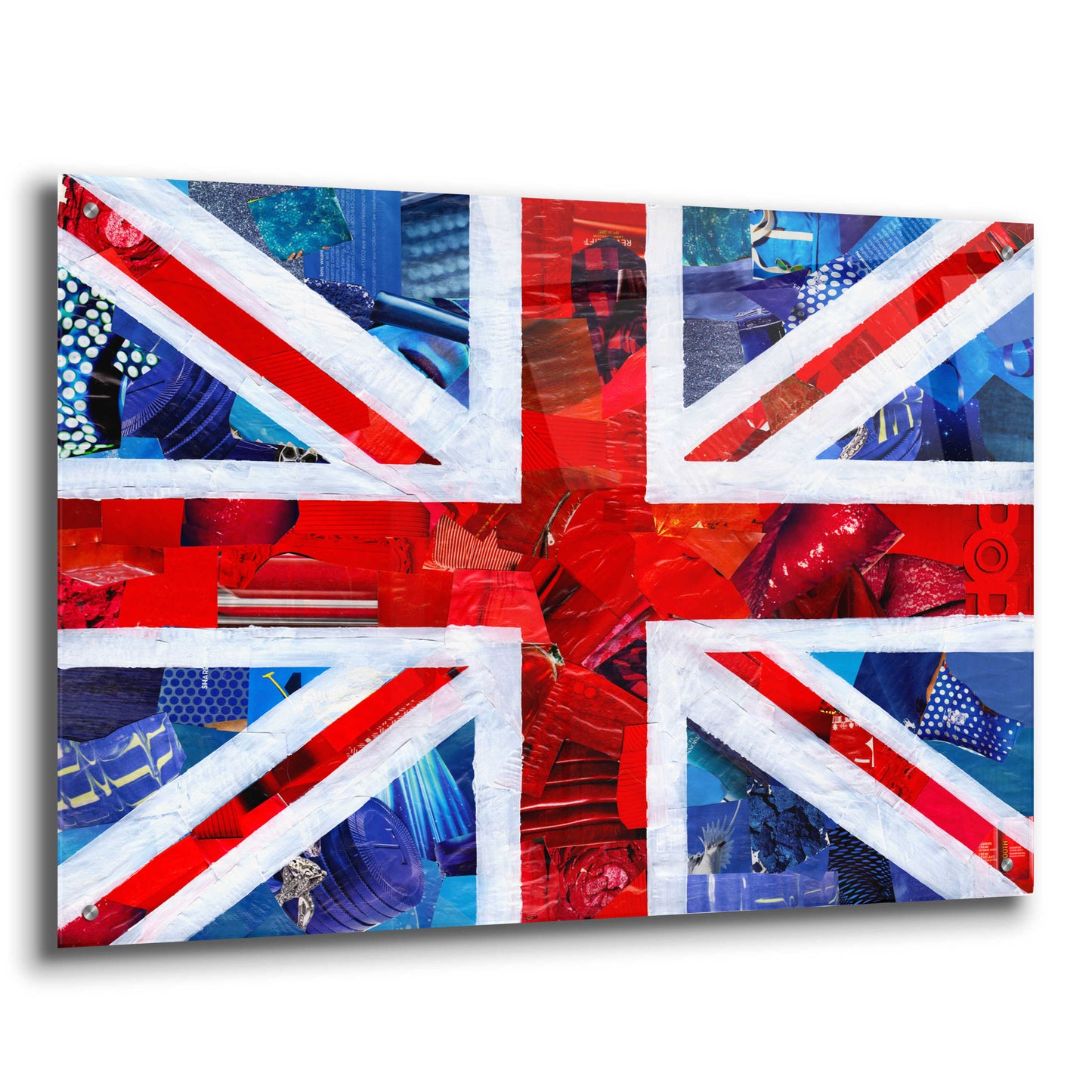 Epic Art 'Union Jack' by Artpoptart, Acrylic Glass Wall Art,36x24