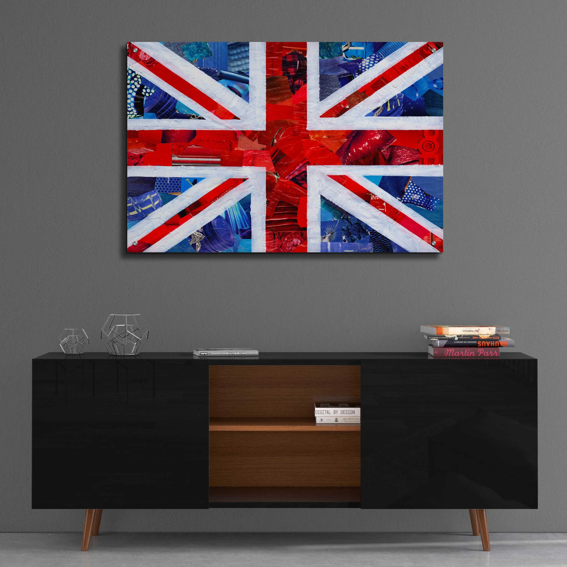 Epic Art 'Union Jack' by Artpoptart, Acrylic Glass Wall Art,36x24