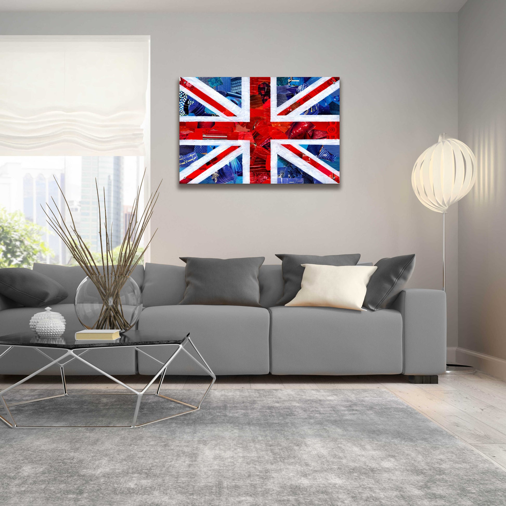 Epic Art 'Union Jack' by Artpoptart, Acrylic Glass Wall Art,36x24