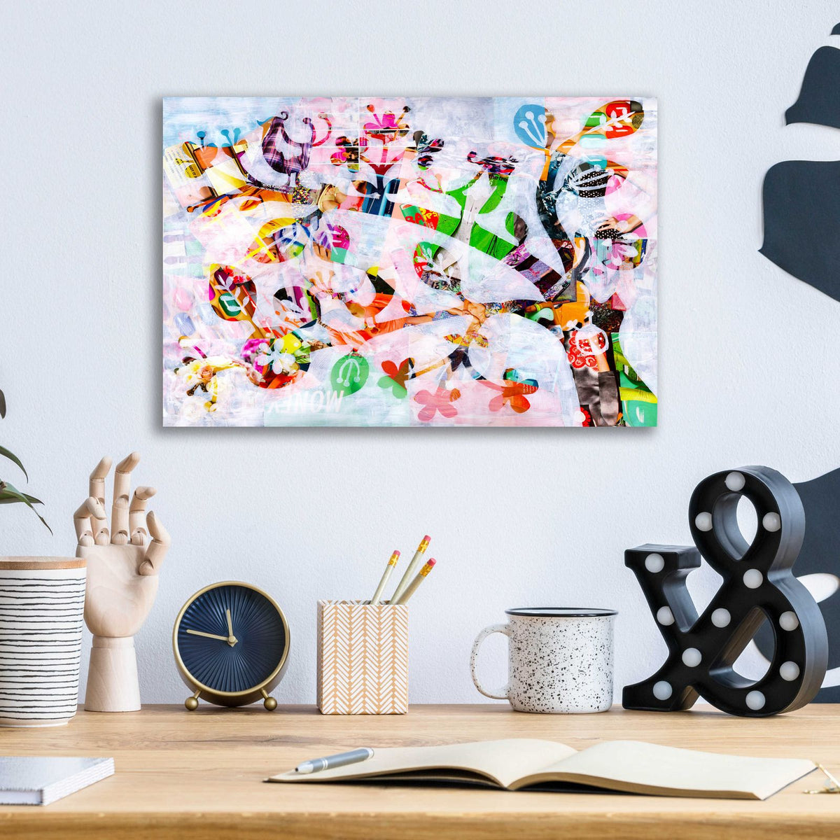 Girly Bird by Artpoptart - 16x12 acrylic wall art in a room
