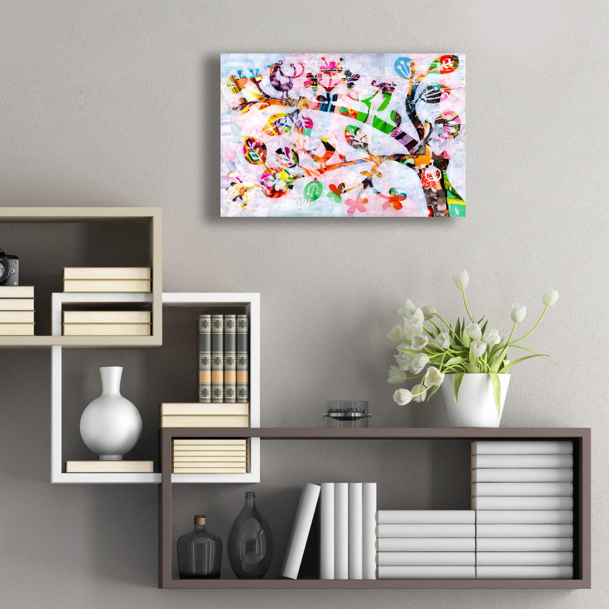 Epic Art 'Girly Bird' by Artpoptart, Acrylic Glass Wall Art,24x16