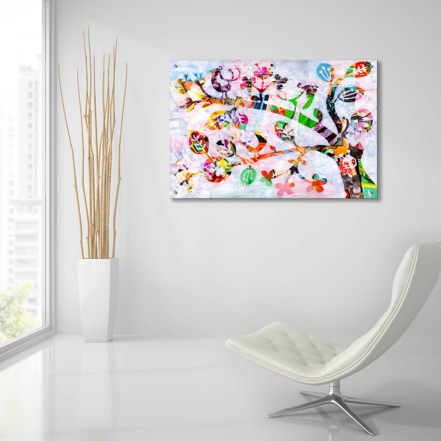 Epic Art 'Girly Bird' by Artpoptart, Acrylic Glass Wall Art,36x24