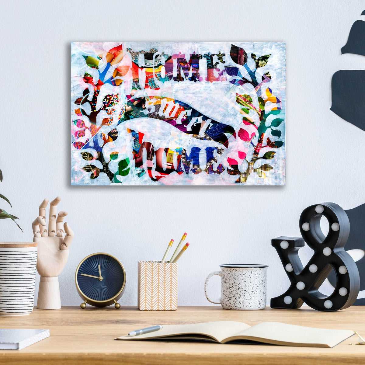 Home Sweet Home by Artpoptart - 16x12 acrylic wall art in a room