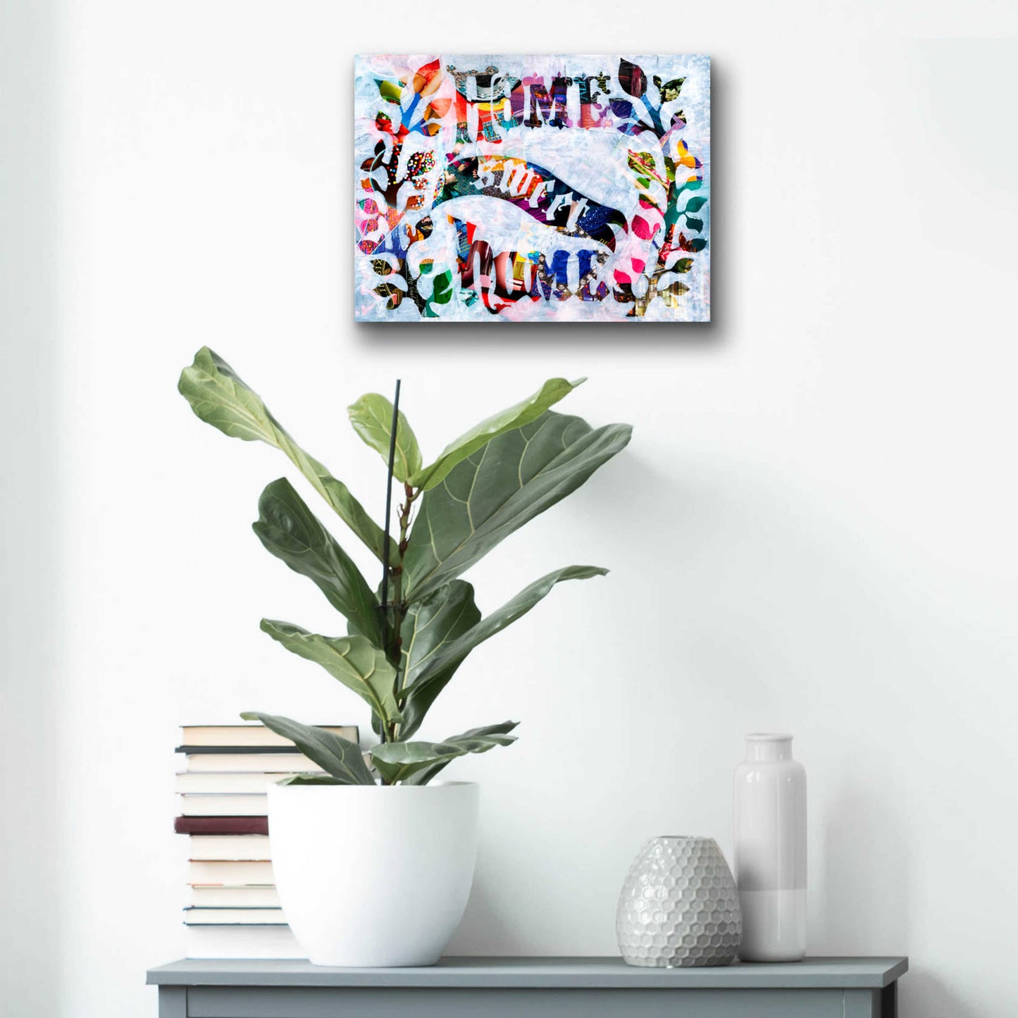 Epic Art 'Home Sweet Home' by Artpoptart, Acrylic Glass Wall Art,16x12