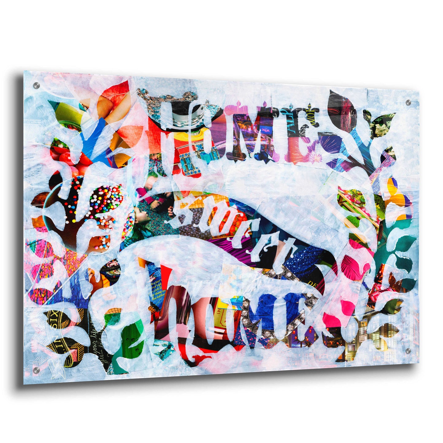 Epic Art 'Home Sweet Home' by Artpoptart, Acrylic Glass Wall Art,36x24