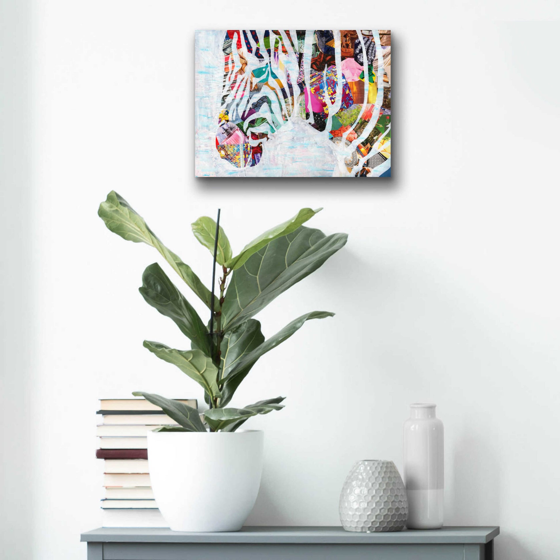 Epic Art 'Zebra' by Artpoptart, Acrylic Glass Wall Art,16x12