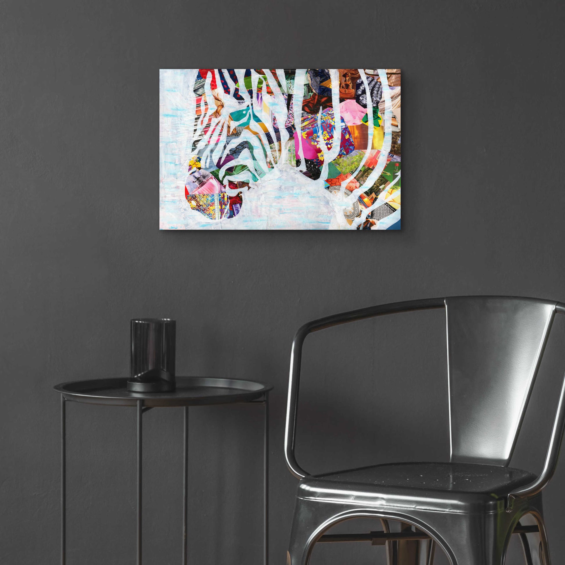 Epic Art 'Zebra' by Artpoptart, Acrylic Glass Wall Art,24x16