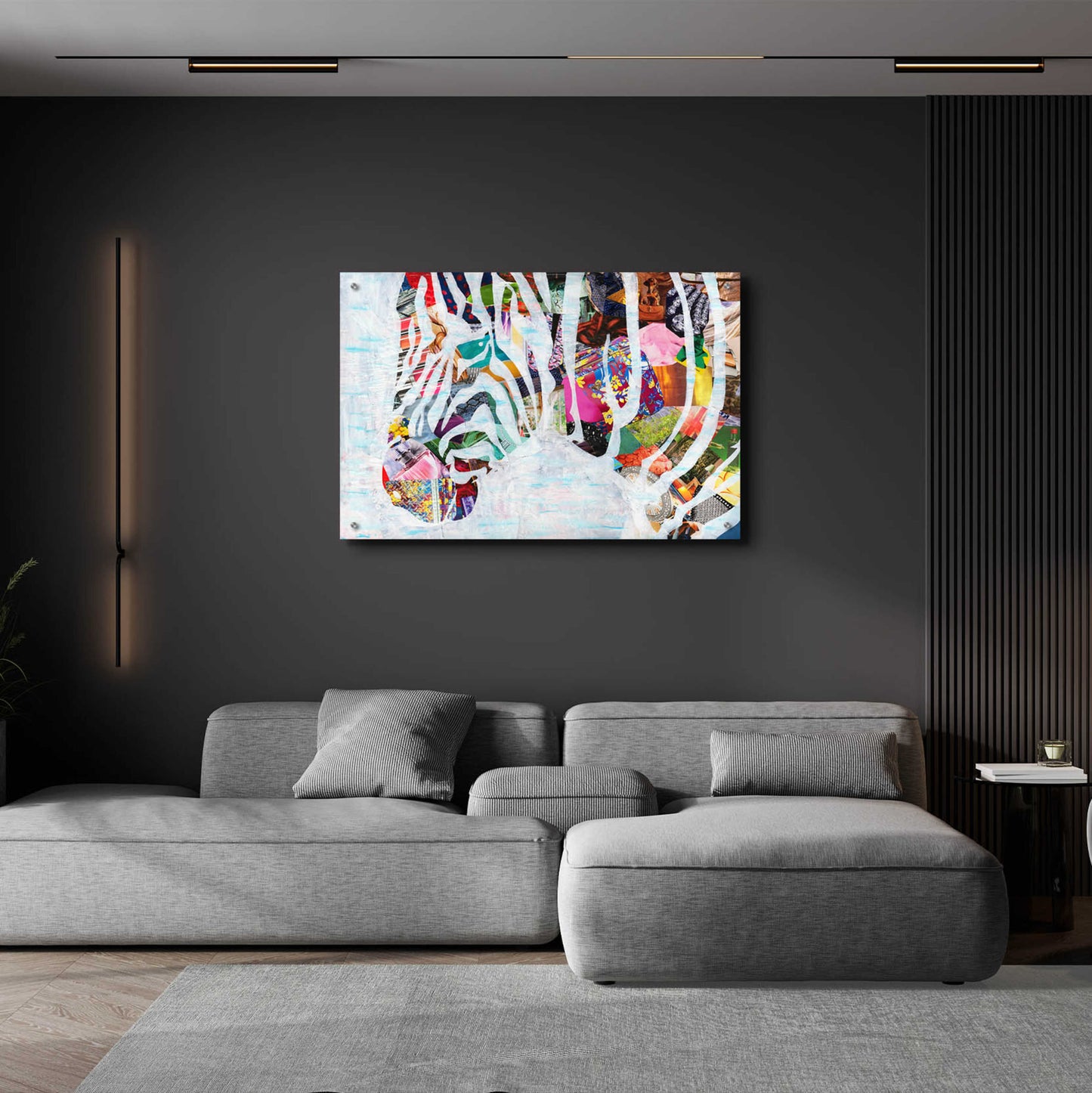 Epic Art 'Zebra' by Artpoptart, Acrylic Glass Wall Art,36x24