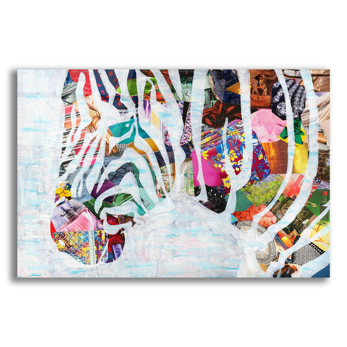 Zebra by Artpoptart acrylic glass wall art