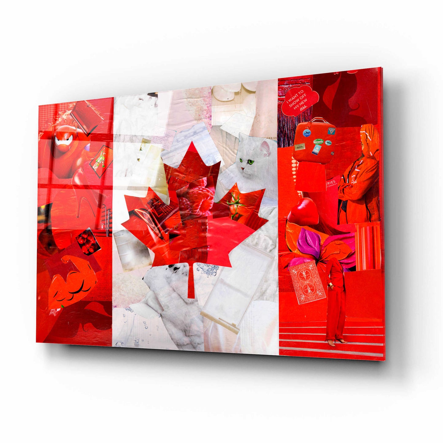 Epic Art 'Canada' by Artpoptart, Acrylic Glass Wall Art,16x12