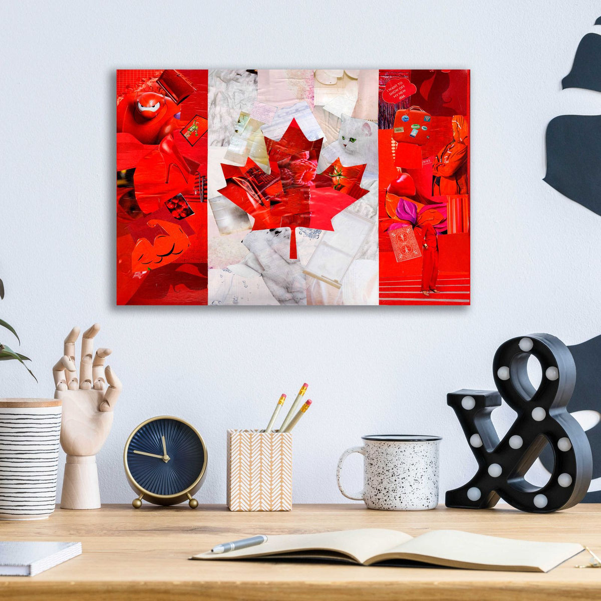 Canada by Artpoptart - 16x12 acrylic wall art in a room
