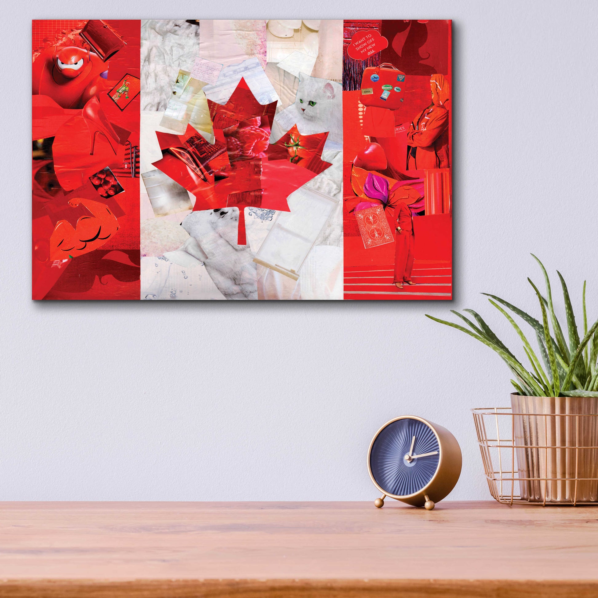 Epic Art 'Canada' by Artpoptart, Acrylic Glass Wall Art,16x12