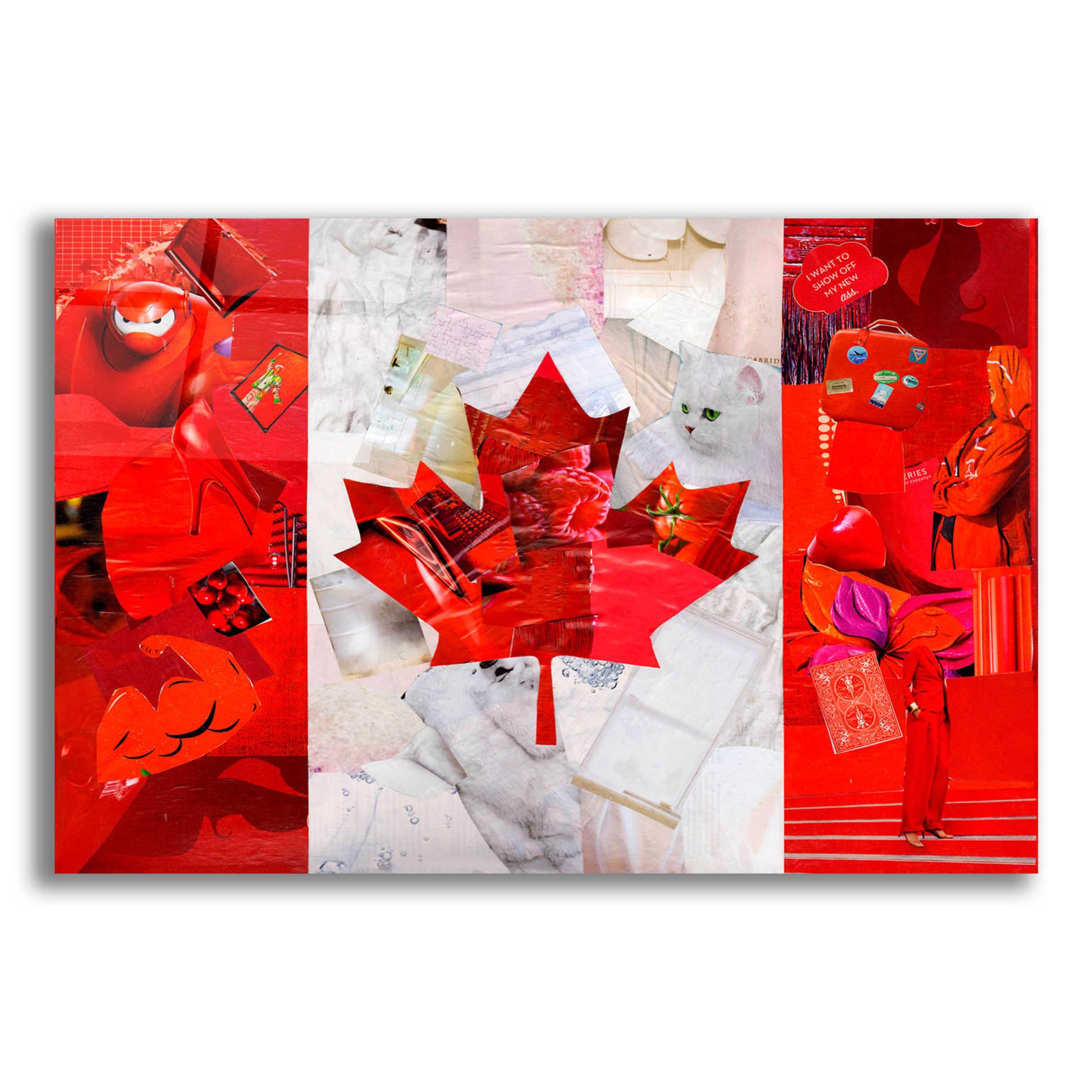 Epic Art 'Canada' by Artpoptart, Acrylic Glass Wall Art,16x12