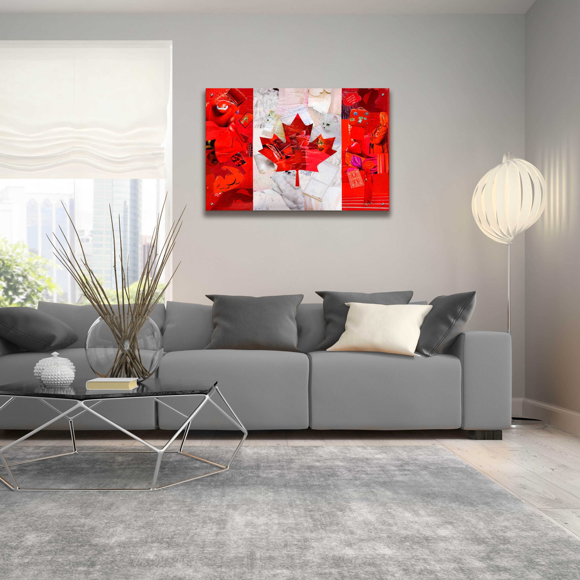 Epic Art 'Canada' by Artpoptart, Acrylic Glass Wall Art,36x24