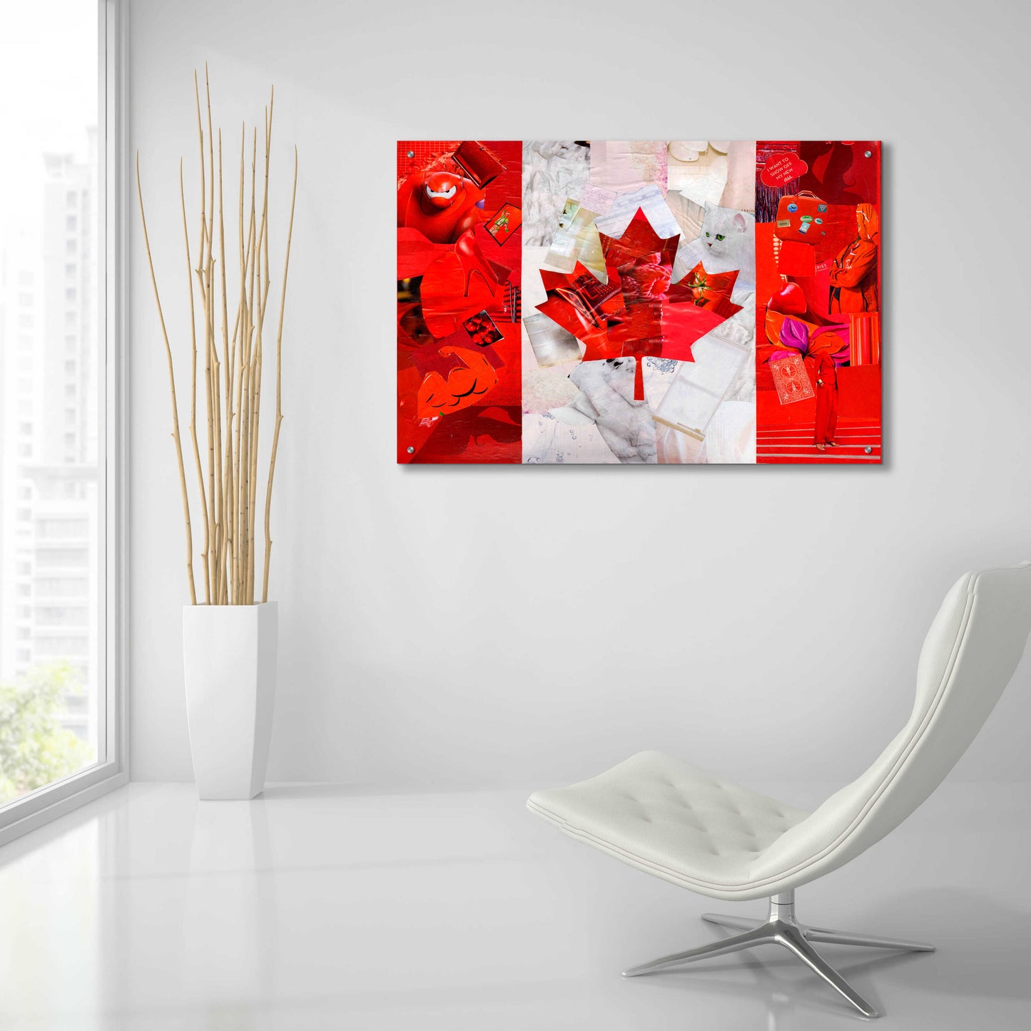 Epic Art 'Canada' by Artpoptart, Acrylic Glass Wall Art,36x24