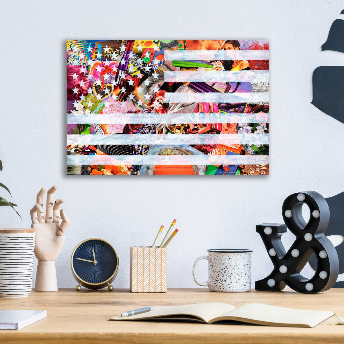 Murican Flag by Artpoptart - 16x12 acrylic wall art in a room
