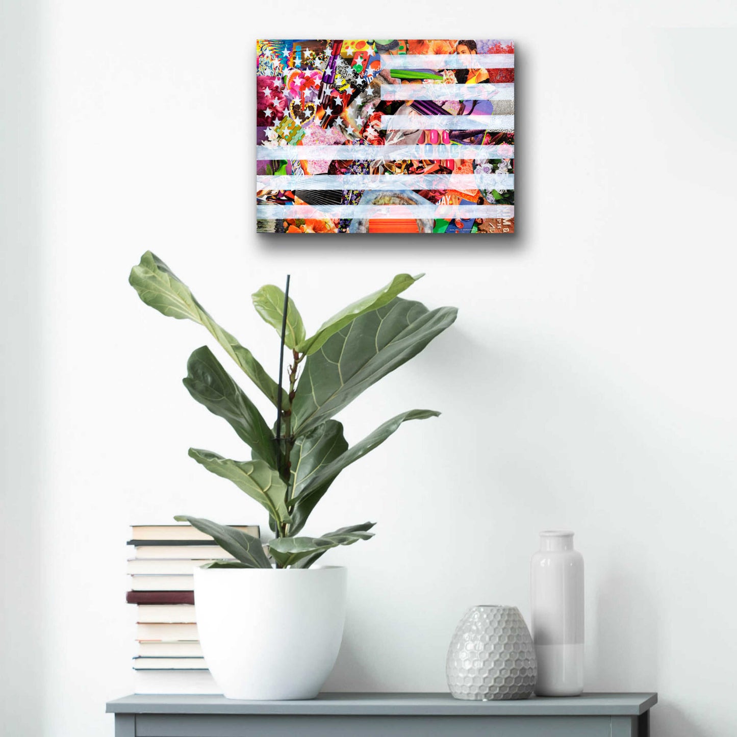 Epic Art 'Murican Flag' by Artpoptart, Acrylic Glass Wall Art,16x12