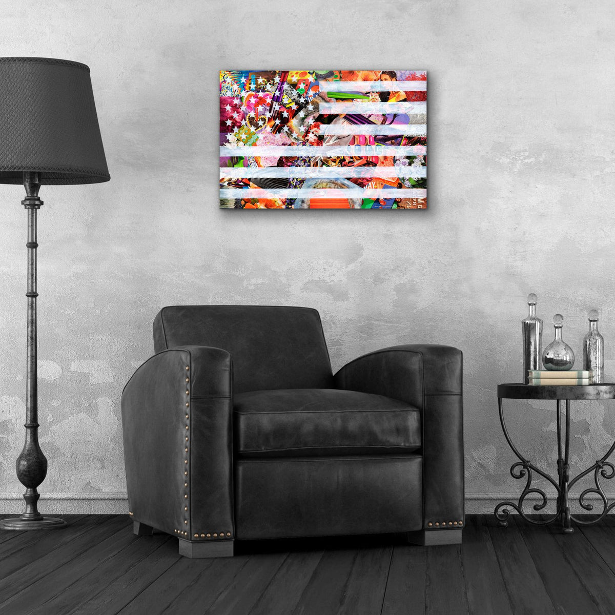 Murican Flag by Artpoptart - 24x16 acrylic wall art in a room
