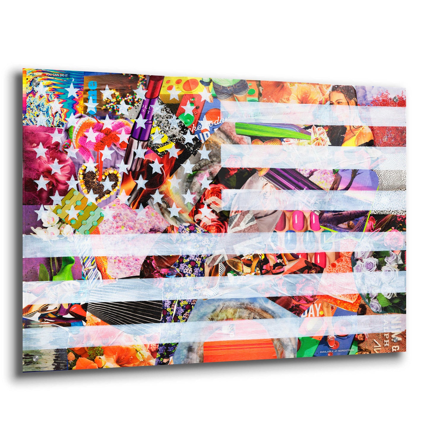 Epic Art 'Murican Flag' by Artpoptart, Acrylic Glass Wall Art,36x24