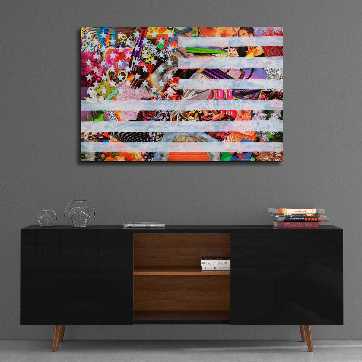 Murican Flag by Artpoptart - 36x24 acrylic wall art in a room