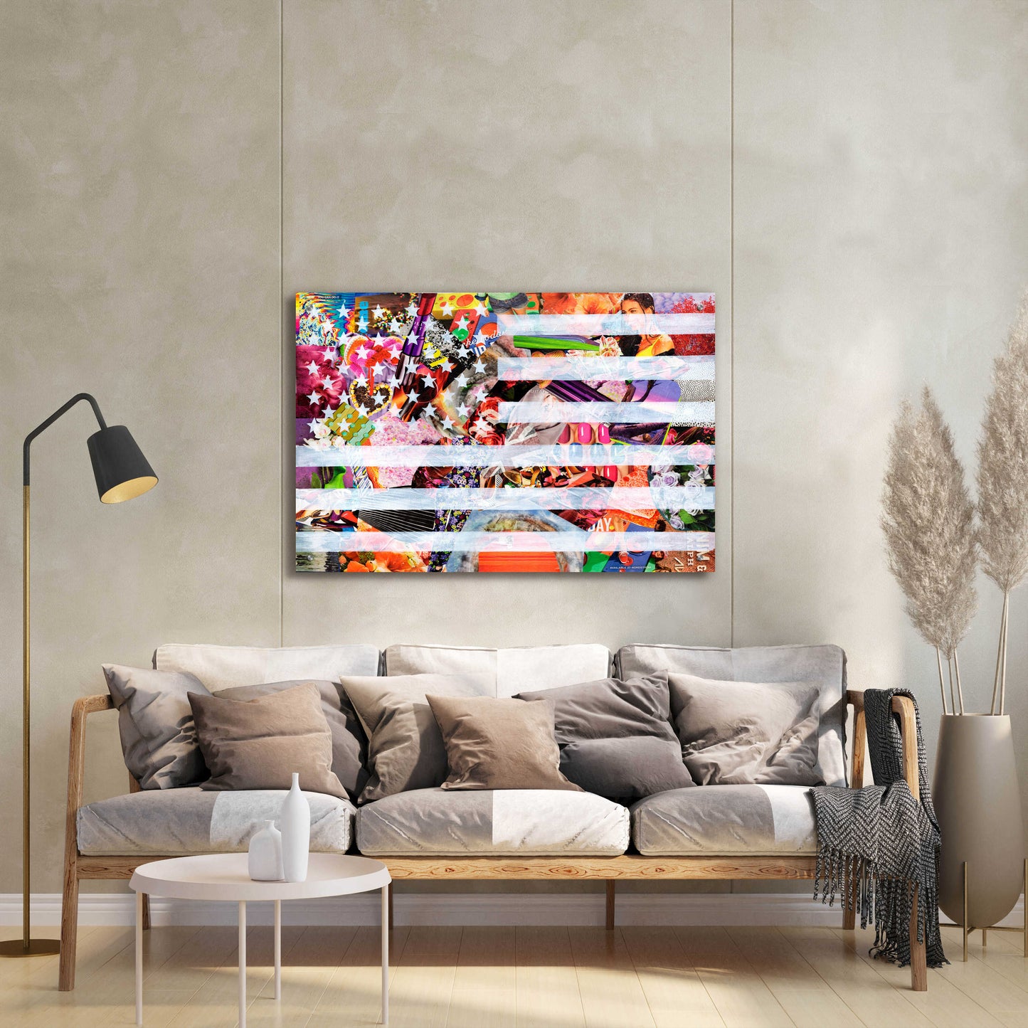 Epic Art 'Murican Flag' by Artpoptart, Acrylic Glass Wall Art,36x24