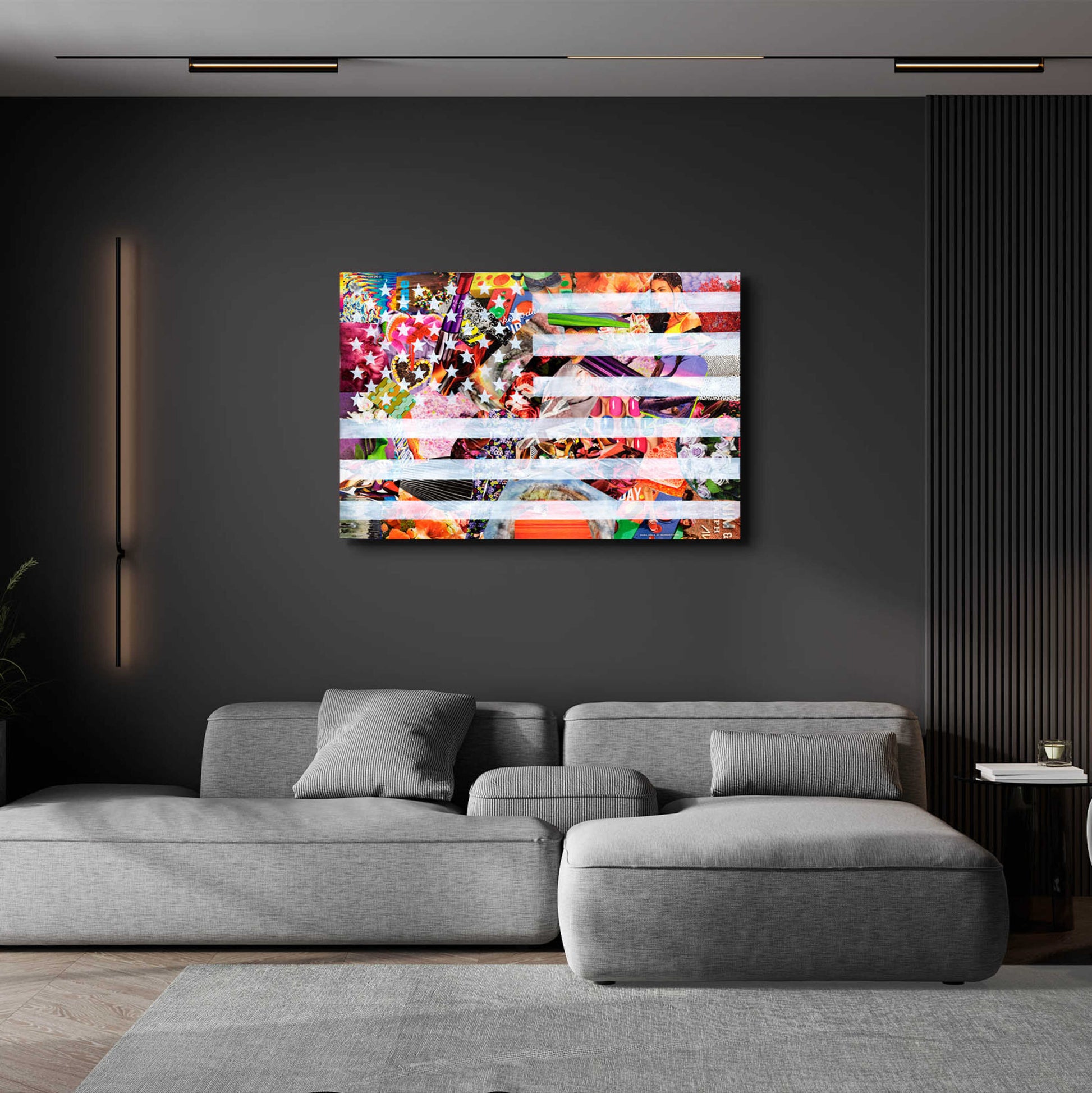 Epic Art 'Murican Flag' by Artpoptart, Acrylic Glass Wall Art,36x24