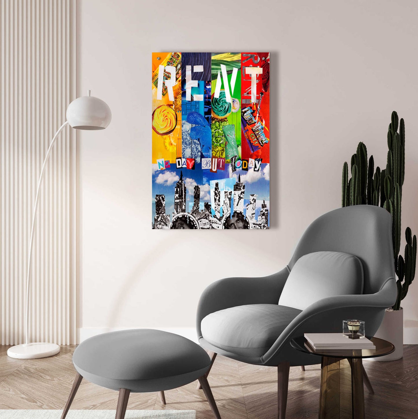 Epic Art 'Rent' by Artpoptart, Acrylic Glass Wall Art,24x36