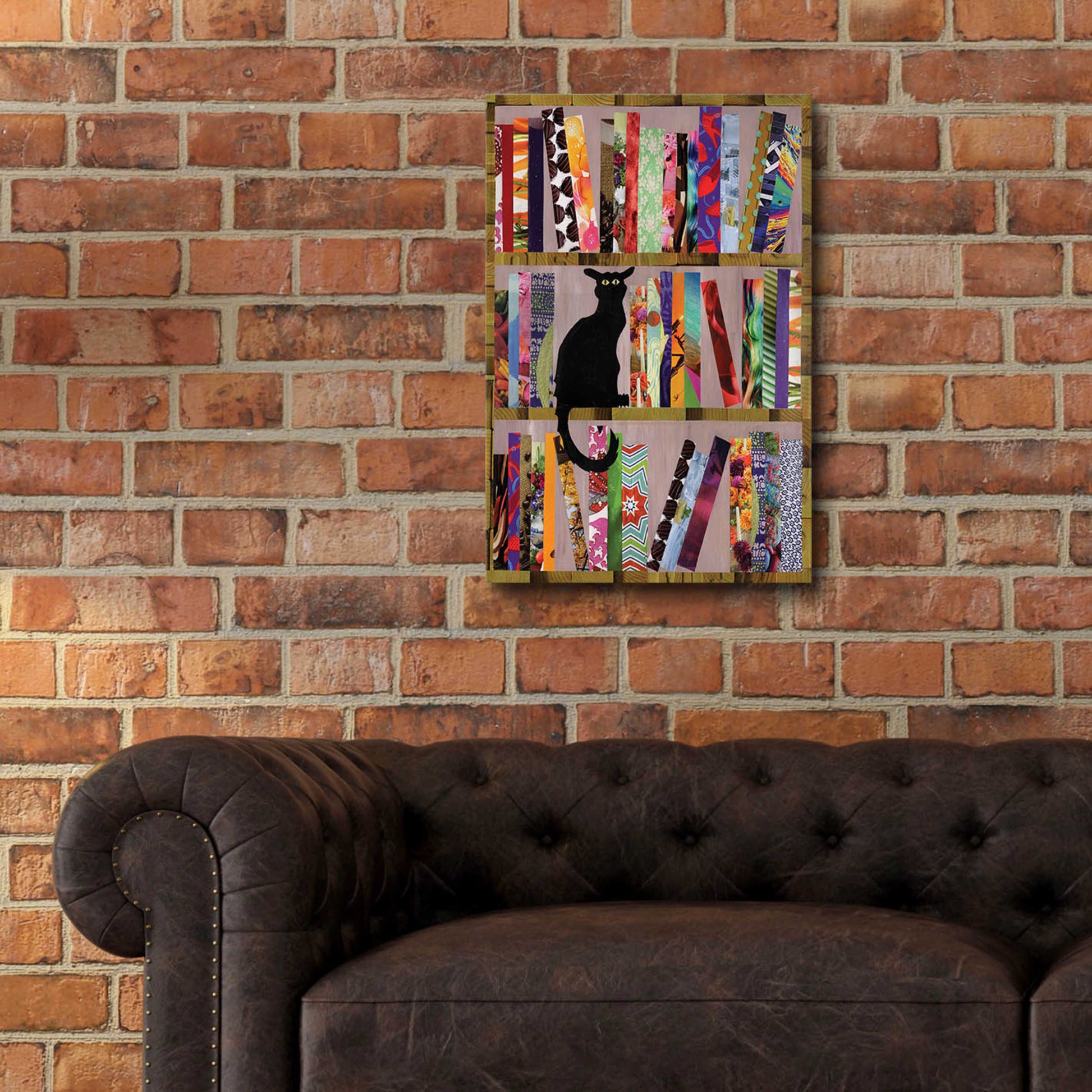 Epic Art 'Bookcat' by Artpoptart, Acrylic Glass Wall Art,16x24