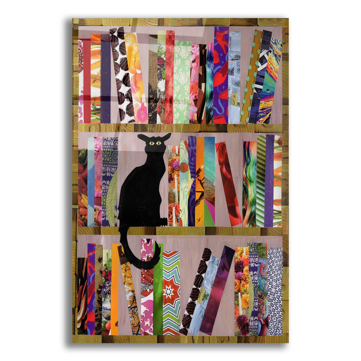 Bookcat by Artpoptart acrylic glass wall art