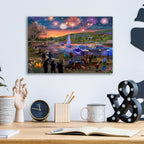 Summer Fireworks 2 by Bigelow Illustrations - 16x12 acrylic wall art in a room