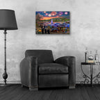 Summer Fireworks 2 by Bigelow Illustrations - 24x16 acrylic wall art in a room
