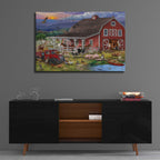 Epic Art 'The Barnyard Crowd' by Bigelow Illustrations, Acrylic Glass Wall Art,36x24