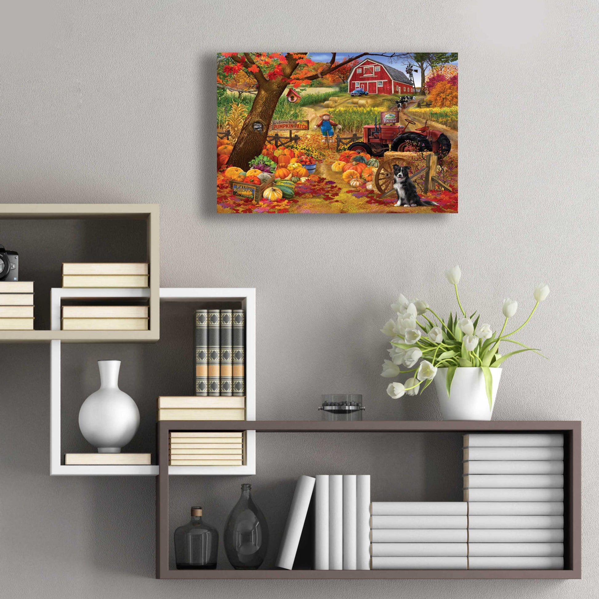 Epic Art 'Fall Bounty' by Bigelow Illustrations, Acrylic Glass Wall Art,24x16