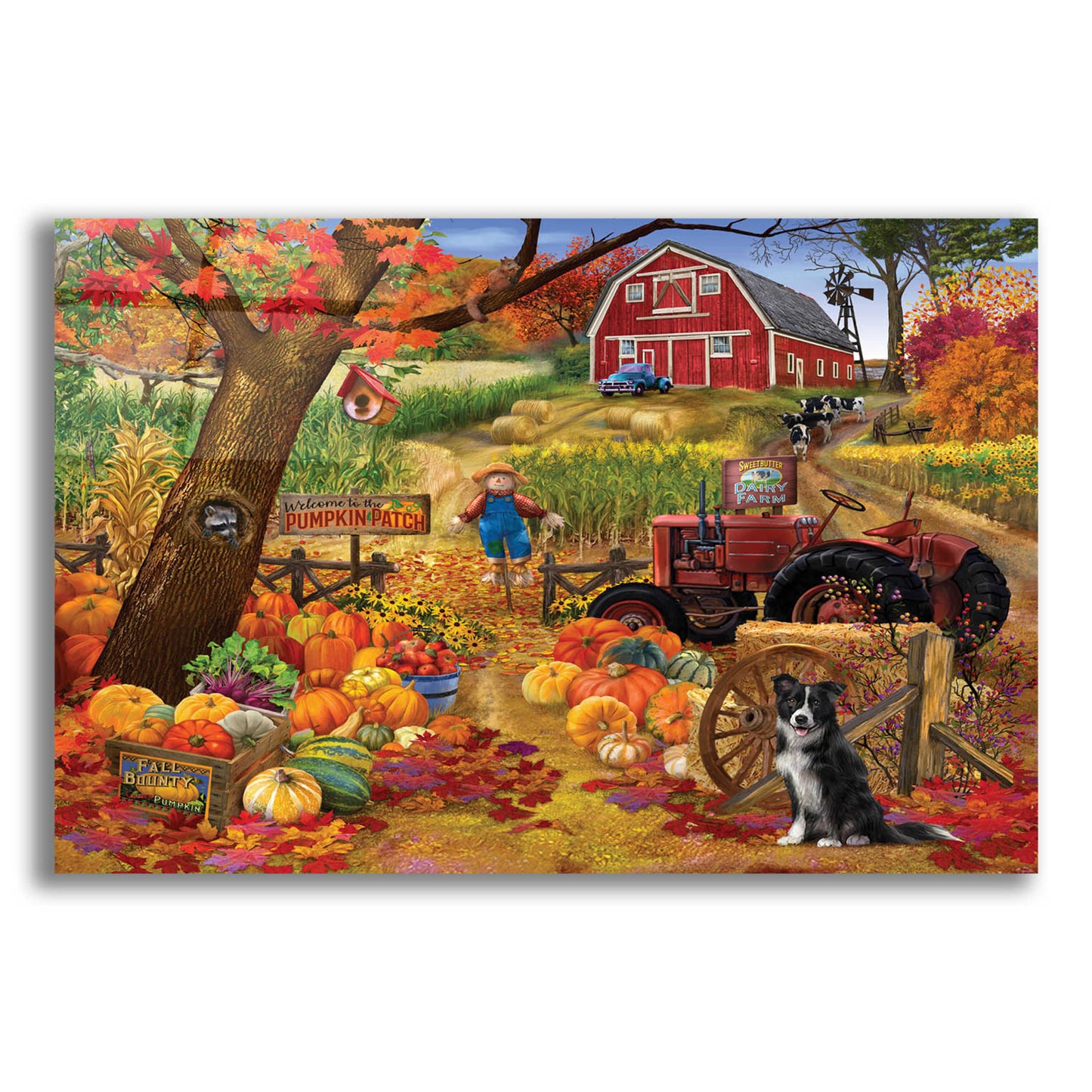 Epic Art 'Fall Bounty' by Bigelow Illustrations, Acrylic Glass Wall Art,24x16