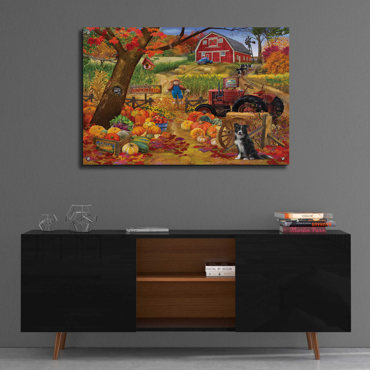 Epic Art 'Fall Bounty' by Bigelow Illustrations, Acrylic Glass Wall Art,36x24