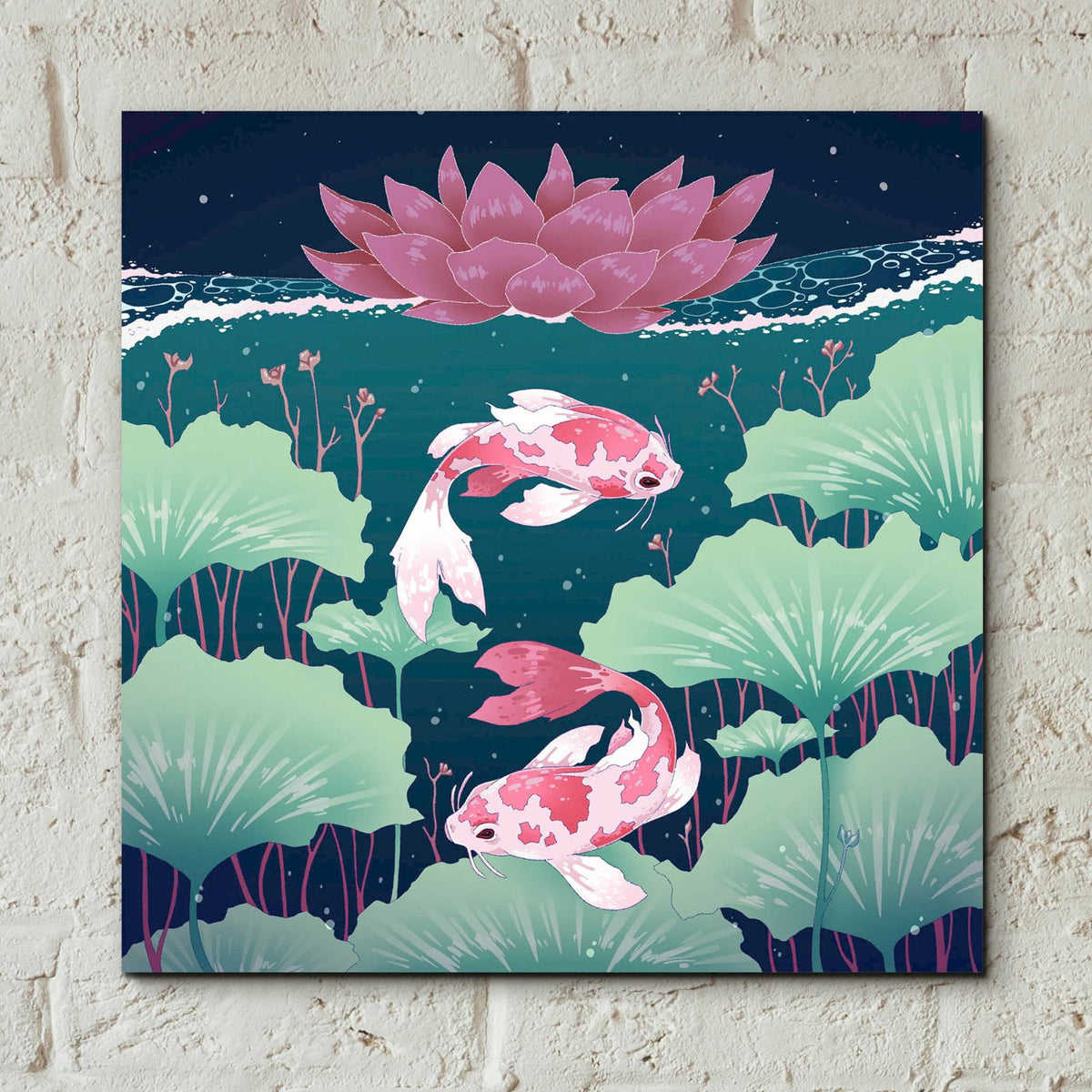 Serenity Green by Avery Multer - 12x12 acrylic wall art in a room