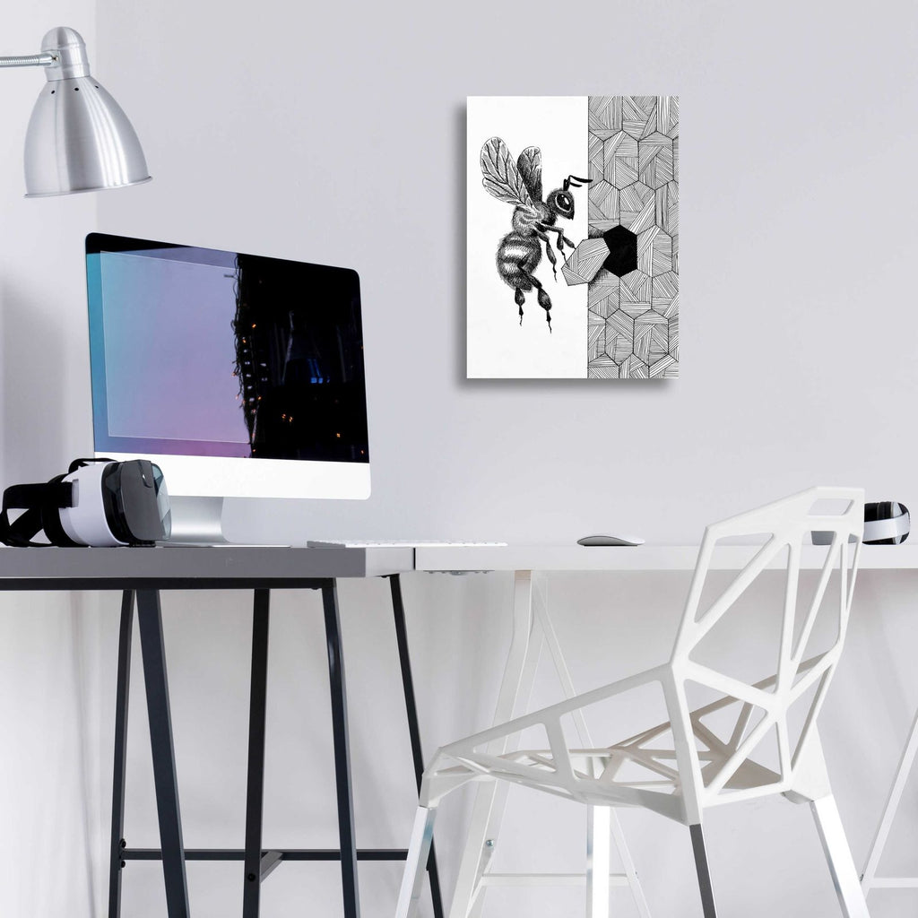 Escher Bee by Avery Multer - 12x16 acrylic wall art in a room