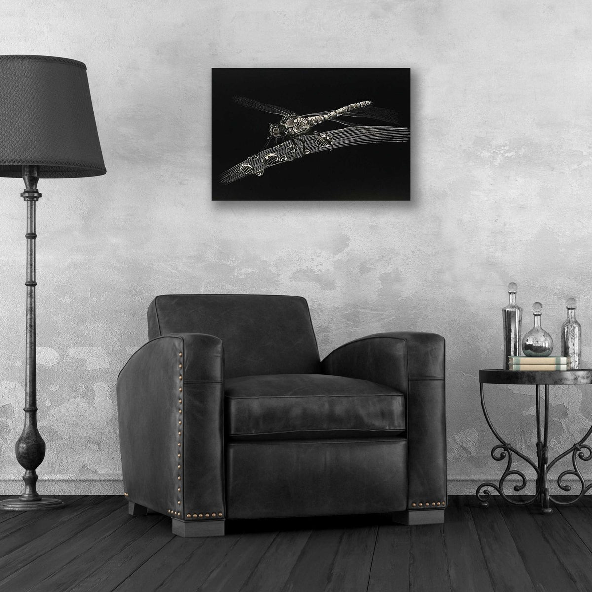 Dragonfly by Avery Multer - 24x16 acrylic wall art in a room