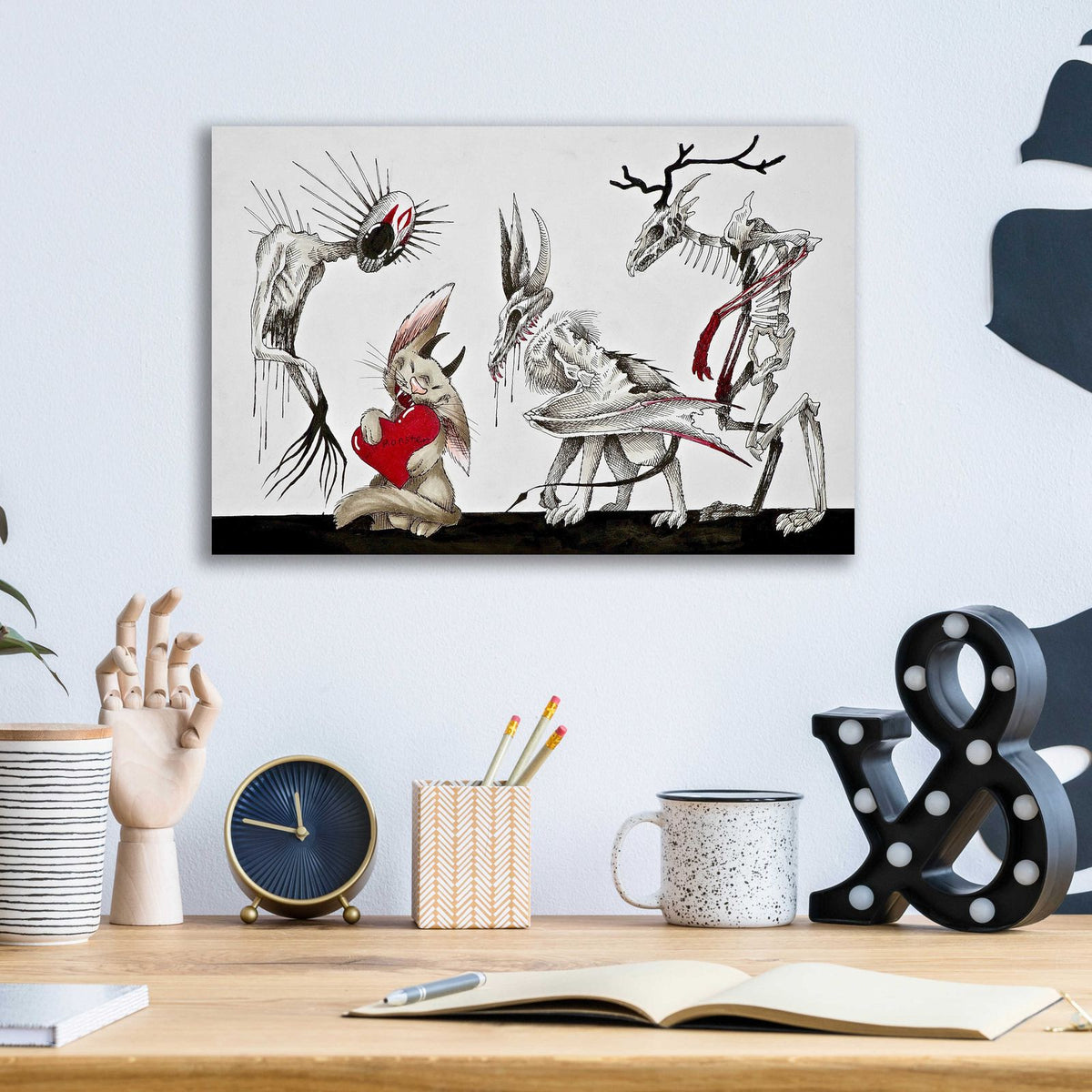 L'il Monster by Avery Multer - 16x12 acrylic wall art in a room