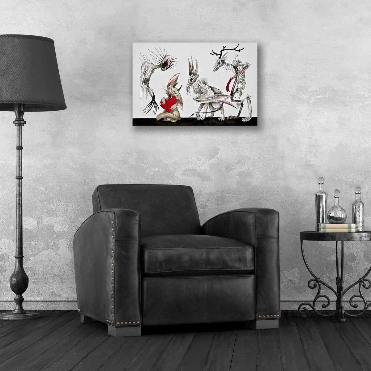 L'il Monster by Avery Multer - 24x16 acrylic wall art in a room